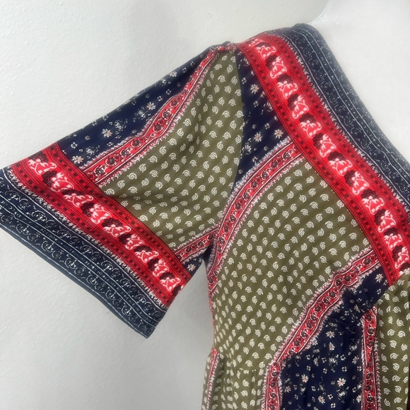 Weekend Suzanne Betro Blouse Womens 1X Boho Peasant Shirt Tunic Floral Print - Picture 7 of 10